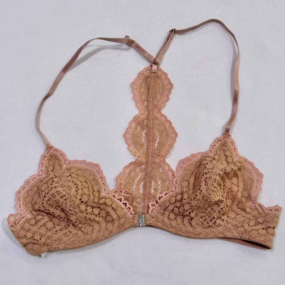 Free‎ People Intimately Slow Dance Underwire Bra 32A NEW Nude Lace Coquette